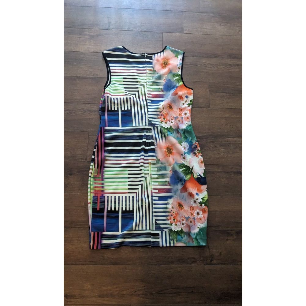 Bisou Bisou‎ pattern sleeveless dress size 16 - Picture 3 of 3